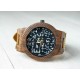 Drewniany zegarek EMC2