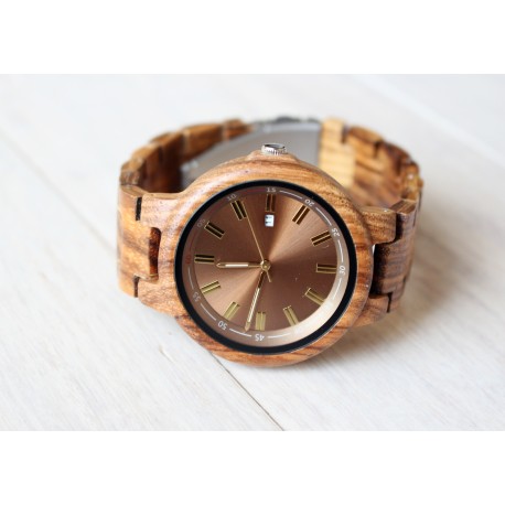 Drewniany zegarek na bransolecie PURE