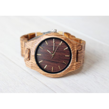 Drewniany zegarek na bransolecie CLASSIC WOOD